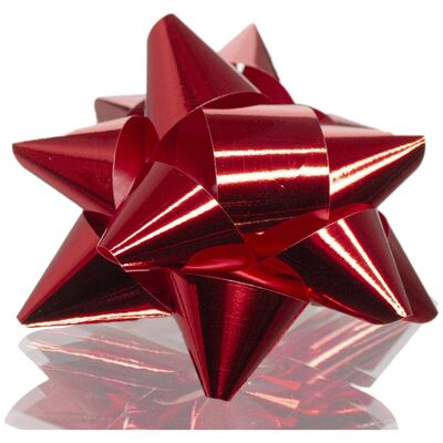 Lazo de regalo Rojo Metálico